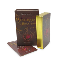 Cartes de tarot et d'oracle personnalisées de haute qualité avec des bords dorés, un guide et une boîte magnétique - Prix d'usine