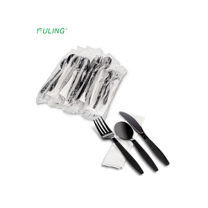 Couverts jetables Fuling <span class=keywords><strong>PS</strong></span>/PP/PLA Kits de couteaux, fourchettes et cuillères à café lourds - Product Image 5