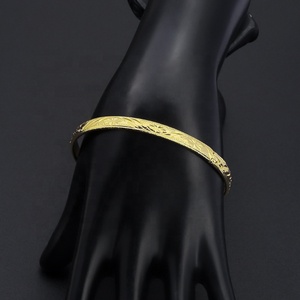 Bracelets de mariage en laiton plaqué or 24 carats pour mariée, femmes et jeunes filles - Vente en gros usine - Product Image 5