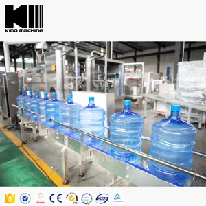 Automático 3 en 1 19L 20 litros 5 galones de agua mineral llenado embotelladora y línea de producción