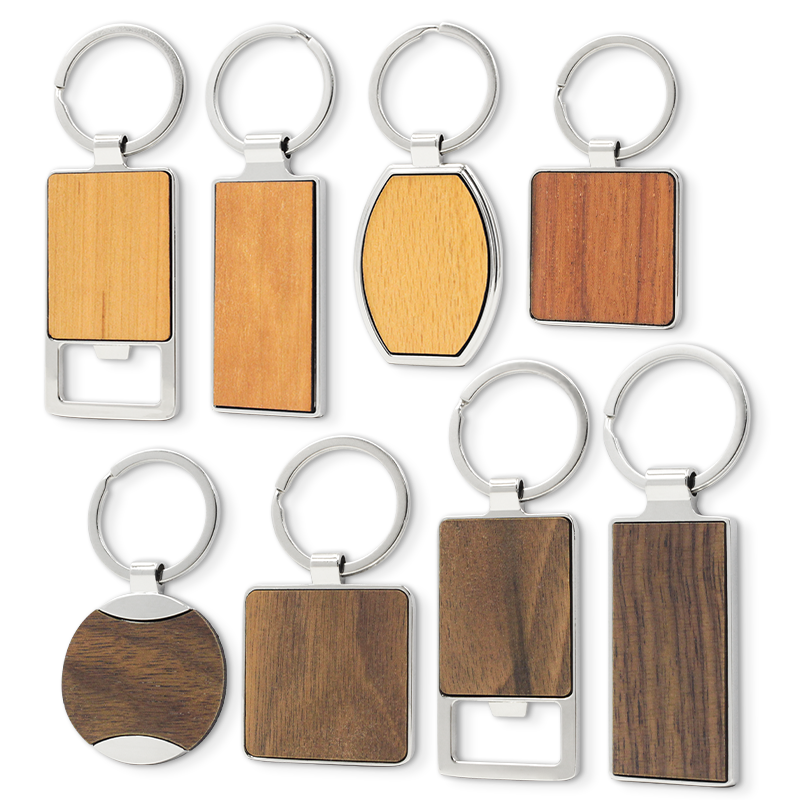 Wooden Keychain Custom Logo Print Realtors