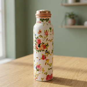 BS International NA216 Handicrafts Copper Water Bottle Custom Designs Adults Drinkware Eco-Friendly Thermal Insulation - Product Image 1