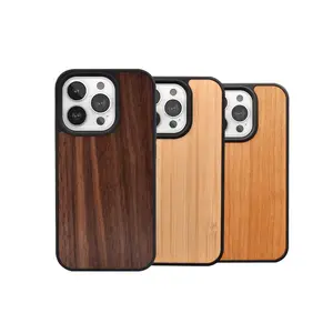 Ultimate Protective Shockpoor Mobile Wood Phone Bag Case For iphone 12 13 14 15 Pro Max Case Cover