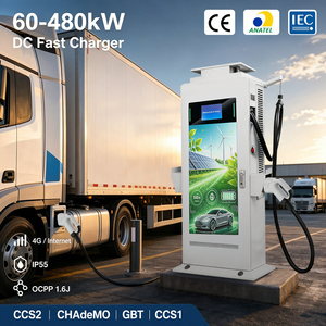 Station de <span class=keywords><strong>recharge</strong></span> pour véhicules <span class=keywords><strong>électrique</strong></span>s Deedian avec écran 43 pouces, 60 kW, 120 kW, 160 kW, chargeur rapide DC monté au sol, CCS2, GBT, OCPP1.6J, pour hôtels, OEM/ODM - Product Image 1