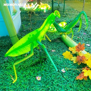 Momovalley coque abs démontable 12v 12w led mante verte jardin noël halloween décoration sur les poteaux d'arbre au-dessus du sol - Product Image 1