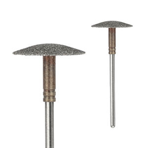 Forets à ongles en forme de parapluie en forme de cuticule en acier inoxydable diamant pour manucure pédicure C/M/F grain 3/32 "(2.35mm) CE ROHS - Product Image 3