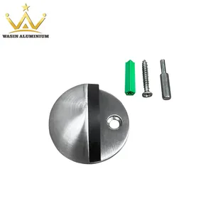 Round Ball Shape Wall Protector Accessories Stainless Steel Holder Door Stop