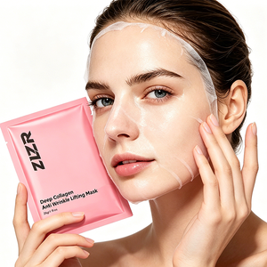 Masque facial en feuille de collagène et acide hyaluronique en gros, sans cruauté animale, anti-rides, blanchissant, raffermissant, liftant de nuit - Product Image 5