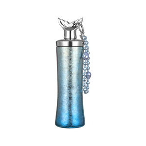 Pure Titanium Thermos Mug For Women With Straw Portable Car Cup Gift Bottle Thermal Insulation Blue Pearl Design - Product Image 1