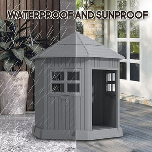 Casa de perro grande impermeable al aire libre aislada con ventana - Product Image 4