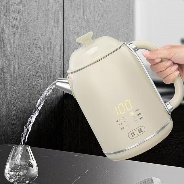 A Beautiful Electric Kettle with a High-end and Delicate Touch Screen, Capable of Adjusting the Temperature.