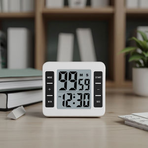多功能数字倒计时器，带闹钟功能，可倒计时和正计时，适用于浴室、书房和厨房烹饪 - Product Image 2