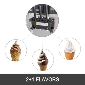 3 Saveurs Professionnel Sorbetière Lidl Machine À Glace Ice Cream Cornet Industrielle Italien Italienne Machine À Crème Glacée - Product Image 3