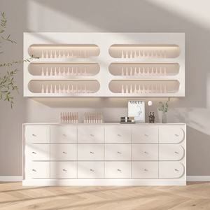 Armoire de présentation pour salon de manucure Wss, armoire de rangement pour vernis à ongles et colle, tiroirs multi-niveaux, armoire de rangement sur pied - Product Image 6