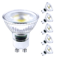 Projecteur LED AC230V PAR16 Valeur GU10/5W (50W) Projecteur à corps en verre 400 lm