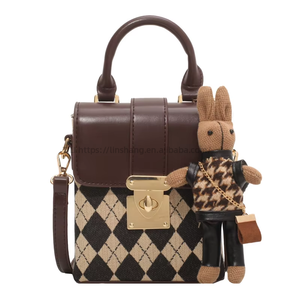 Bolso de Marca Francés Vintage de Moda con Juguete, Bolso Popular para Chicas y Mujeres, Bolso Bandolera - Product Image 1