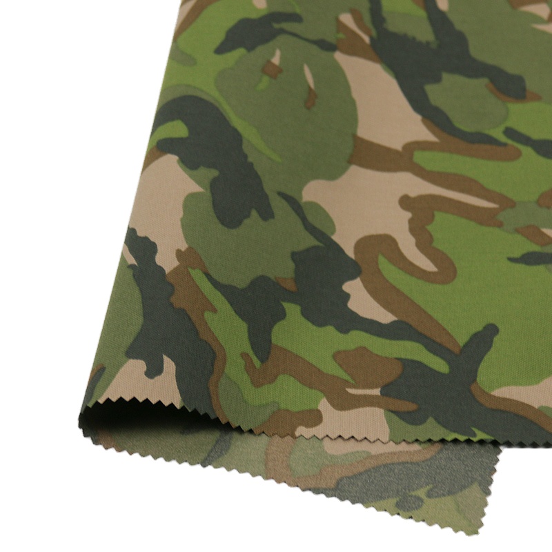 500D Nylon Woodland Camouflage PU Tactical Cordura Breathable Waterproof Fabric Woven Technics