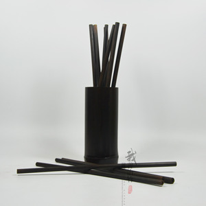 <b>Bamboo</b> Cup Deep Carbonized 6Cm Eco Friendly Drink Cup With <b>Bamboo</b> <b>Straws</b> For Tea Coffee Gift - Product Image 2
