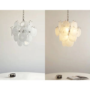 Lustre italien en verre de Murano de style moderne du milieu du siècle, soufflé à la main, en verre vert, texture en spirale, lustre en verre haut de gamme de la région de la <span class=keywords><strong>Loire</strong></span> - Product Image 4