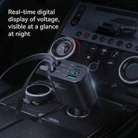 Prise allume-cigare de voiture avec câble rétractable à charge ultra-rapide et ports USB-A/USB-C (1 à 5) pour OLIVER