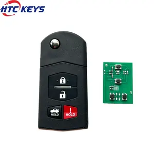 Car Key Remote Replacement Car Key Shell Fob 3+1 Button 313.8MHZ 4D63 80bit chip for M-azda 6 2006-2008 for RX-8 2004-2011