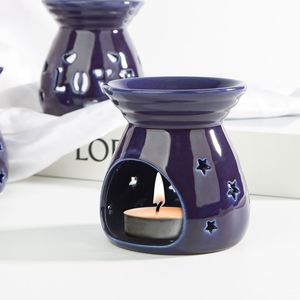 Brûleur d'huiles essentielles en céramique, chauffe-cire pour bougies, pour la décoration de la maison et de la chambre, cadeau de Noël et de pendaison de crémaillère - Product Image 4