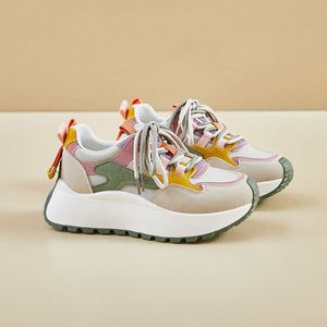 Zapatillas Deportivas Coreanas de Moda, Estilo Chunky Dad, Primavera 2026, Ligeras, con Suela Gruesa, que Aumentan la Estatura, para Chicas - Product Image 4