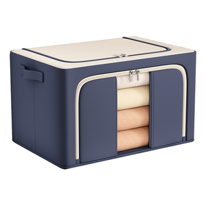 Moderne design opvouwbare rechthoekige plastic waterdichte duurzame duurzame kledingopbergers voor kinderen, 100L capaciteit, staal - Product Image 6