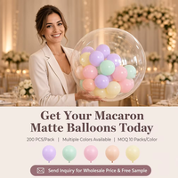 Groothandel 5 inch latex ballonnen 200 stuks per zak mini ronde ballonnen voor bruiloft confetti drop & helium lift dessert feestdecoratie