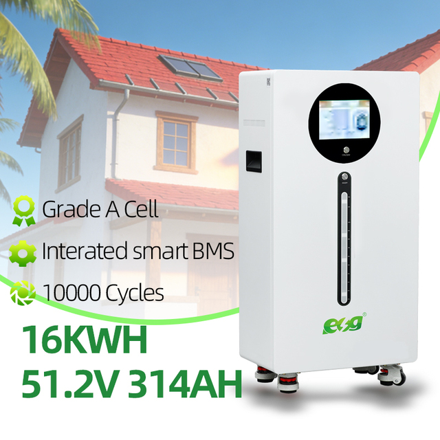 ESG 51.2V 300AH/314AH Roller-type Solar Energy Storage Lithium Battery 15/16KWH Solar System Battery Touchscreen CAN RSA85 WIFI