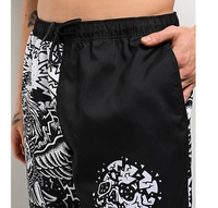 Shorts de plage d'été à taille élastique personnalisés, 100% nylon, poids lourd, cargo décontracté, taille plus, shorts de sport pour hommes