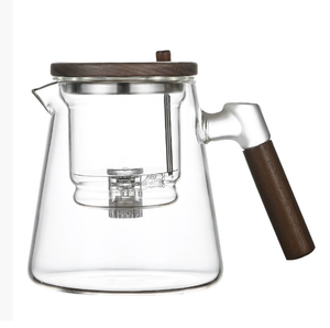 Tetera mágica encantada 2 en 1 con colador, mango de madera, control de prensa, separación de agua, tetera, brujería resistente al calor - Product Image 2