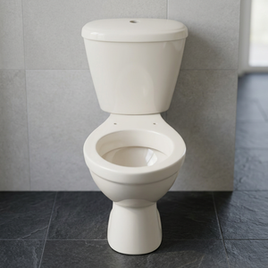 WC complet Vistaar au design européen en céramique, avec cuvette et abattant, à poser au sol - Product Image 1