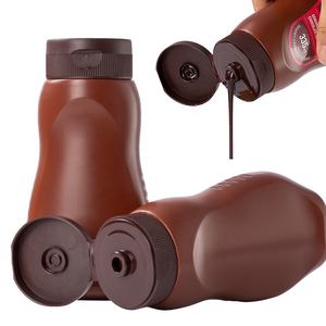 Bouteille en plastique pour sauce ketchup, <span class=keywords><strong>pistache</strong></span> et chocolat, remplissage à chaud, HDPE, 335 ml, 11 oz, vide, bouteille à presser pour condiments - Product Image 4