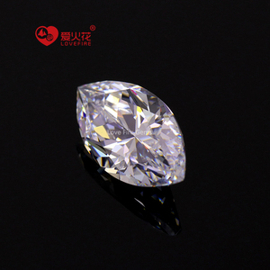 Vente en gros de pierres CZ blanches de qualité 5A, forme <span class=keywords><strong>marquise</strong></span>, 1,5*2,5mm-10*20mm, zircone cubique artificielle, pour la fabrication de bijoux - Product Image 2