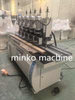 Machine de perçage automatique verticale multi-têtes pour le perçage de trous de charnières et de serrures de portes d'armoires
