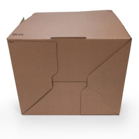 Boîte d'expédition en carton ondulé personnalisée marron avec bande adhésive auto-adhésive à fermeture éclair, fond auto-verrouillant, pour bonbons