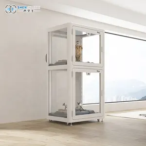 OEM 주문 금속 구조 애완 동물 이동할 수 있는 모듈 건강한 증거 방 방음 오두막 고양이와 개를 위한 소형 방음 방