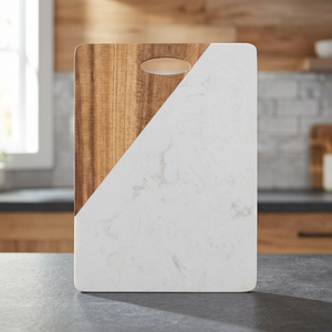 Planche à découper de fromage carrée en marbre de belle conception en gros d'usine avec l'utilisation de cuisine de planche à découper de claque en bois en bambou - Product Image 3