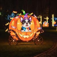 Farol de Parque Grande Personalizado con Luces para Eventos Nocturnos en Interiores/Exteriores, Decoración de Iluminación, Faroles con Temática de Animales