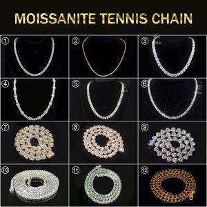 Usine Directe Unisexe Bracelet Diamant 10k Or Massif Moissanite Chaîne De Tennis - Product Image 2