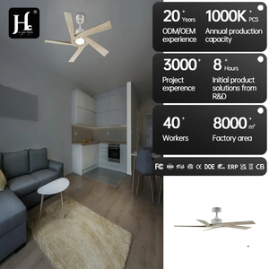 Ventilador de Techo Moderno con Decoración de 5 Aspas, Control Remoto, Reversible, con 5 Aspas de Madera - Product Image 5