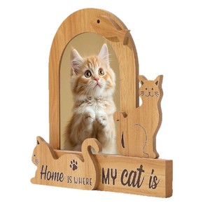 Marcos de Fotos Decorativos de Madera con Diseño de Gatos, Figuras de Mascotas, Gatitos, <span class=keywords><strong>Cachorros</strong></span>, Bebés, para Cuartos de Estudio, Entradas, Álbumes de Fotos, Recuerdos - Product Image 4