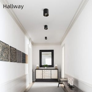 Lámpara de Techo LED Negra para Interiores, IP44, de Hierro, para Montaje en Superficie, con Bombilla Reemplazable, Foco de Techo - Product Image 3