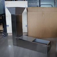 Stainless Steel L-Sharp Box test Concrete Self Compact Test SCC Test Apparatus Concrete Self-Compacting Concrete