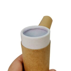 Emballage en tube de papier kraft en matériaux recyclés biodégradables personnalisés pour les épices, le sel, le parfum, les bougies, les bâtonnets d'encens - Product Image 2