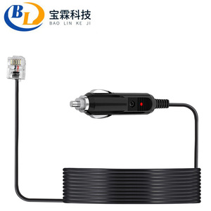 Cable de Carga para Detector de Radar, Cable de Alimentación para Auto RJ11 12V 2A, Cable Reductor para Cámara de Tablero, Venta Directa de Fábrica L189 - Product Image 1
