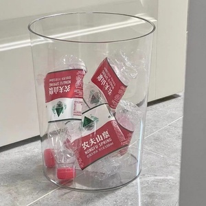 Cestino per Rifiuti Domestici, Bidone per Soggiorno di Alta Qualità, Contenitore per Rifiuti in Plastica Trasparente con Apertura Superiore - Product Image 5