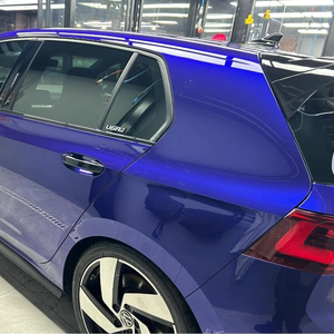 Pellicola per Wrapping Auto PET Metallizzata Blu Reale 1,52*16m Finitura Lucida a Specchio con Rilascio d'Aria per Veicoli di Lusso - Product Image 5