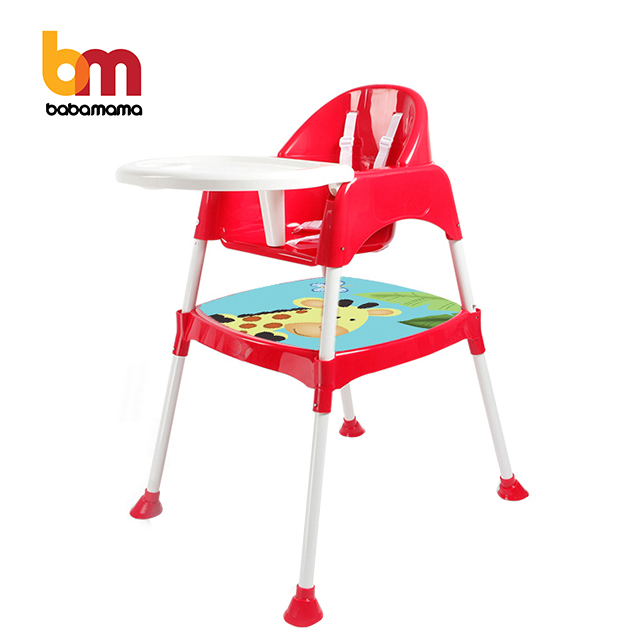 Высококачественный регулируемый пластиковый 2 в 1 детский стул для кормления, прочный стул для еды для младенцев/